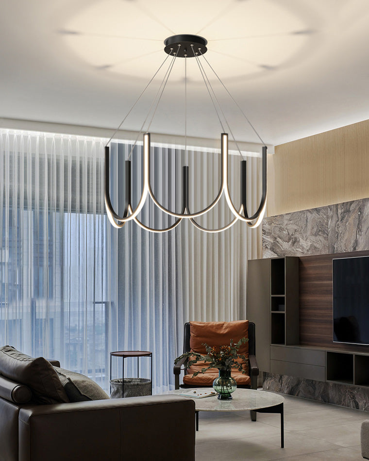 Olverai Minimal U-shaped Round chandelier