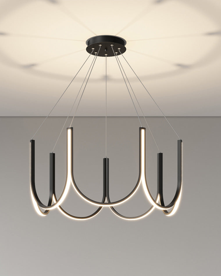 Olverai Minimal U-shaped Round chandelier