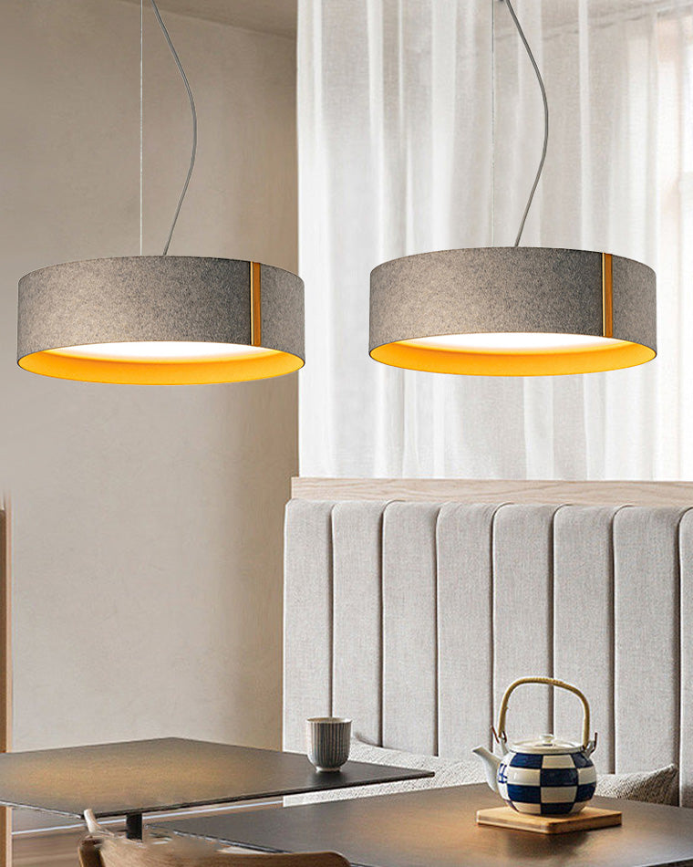 Olverai Drum Felt Pendant Light