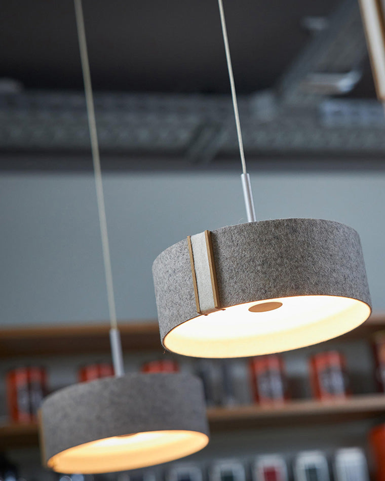 Olverai Drum Felt Pendant Light