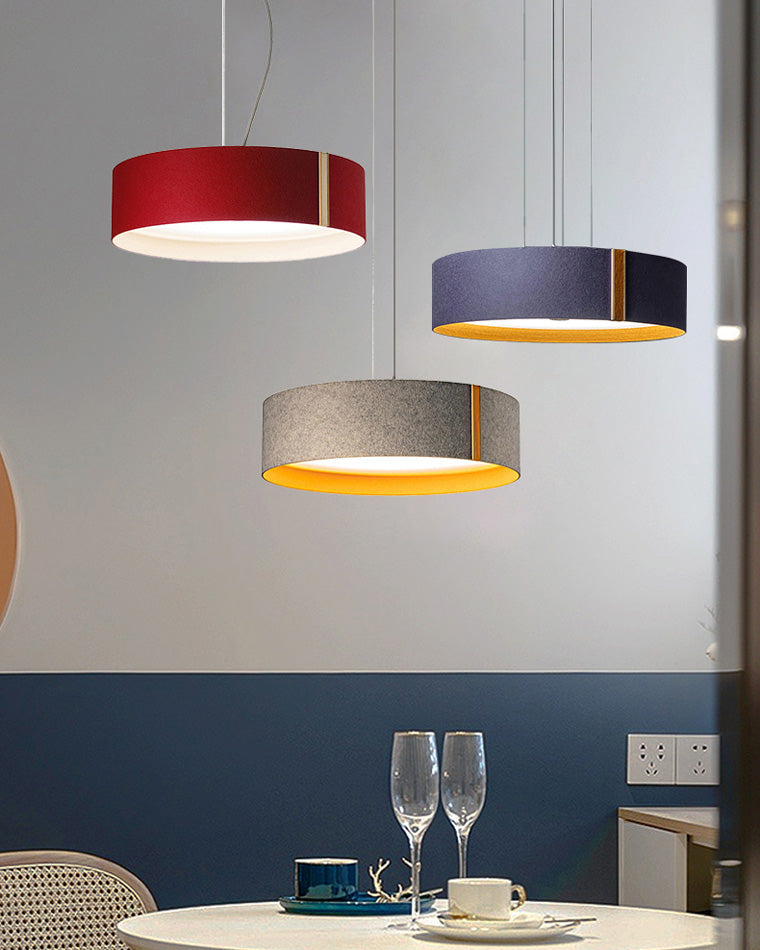 Olverai Drum Felt Pendant Light