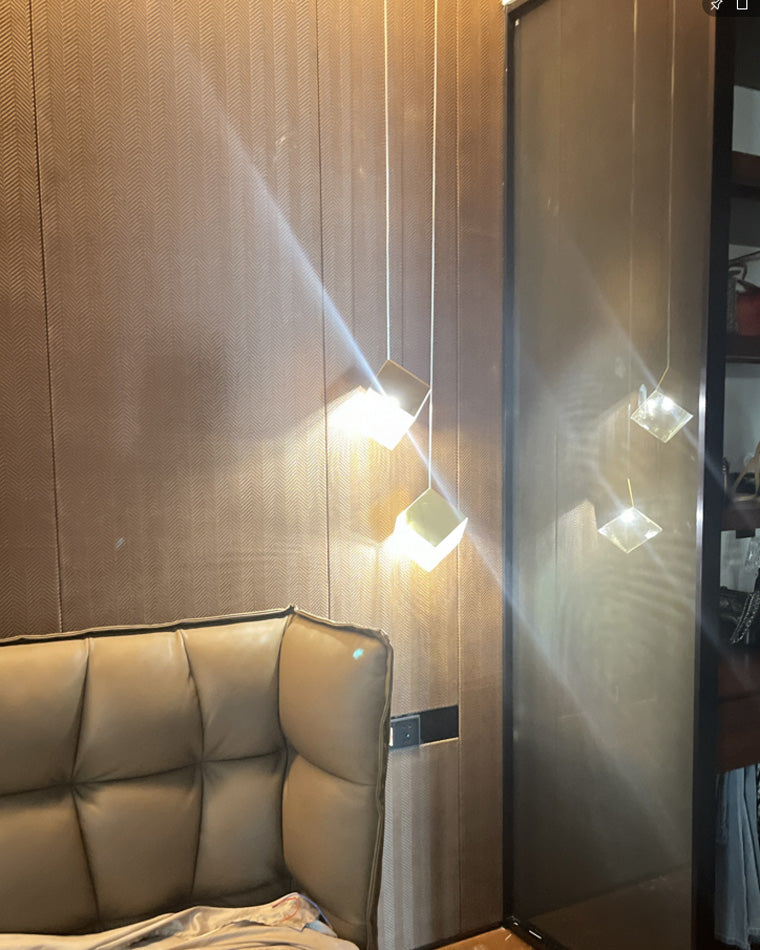 Olverai Ice Cube Textured Glass Chandelier