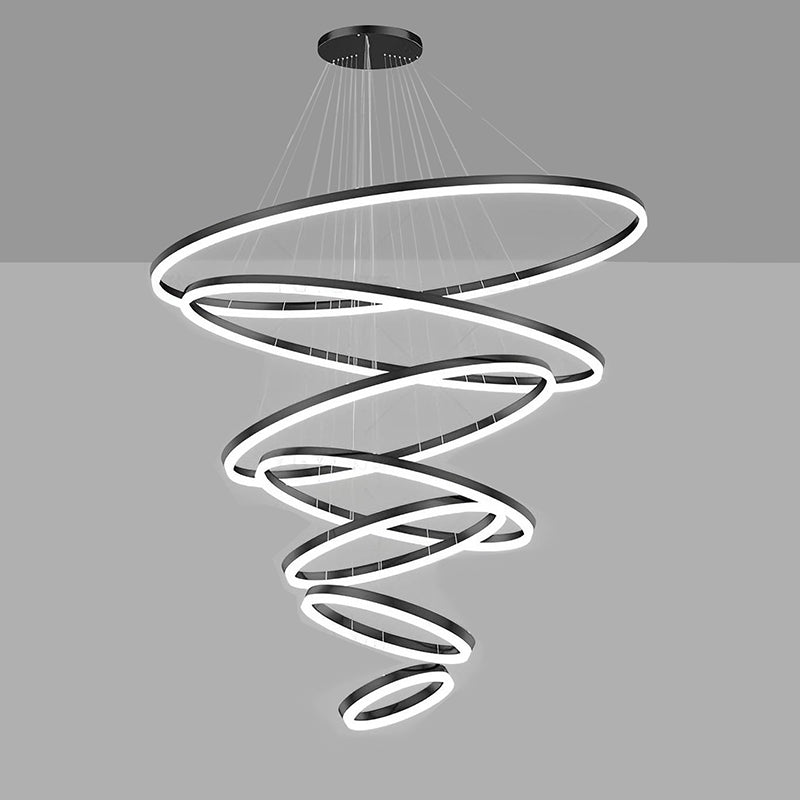 Olverai Tiered Ring LED Chandelier