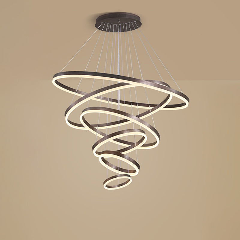 Olverai Tiered Ring LED Chandelier