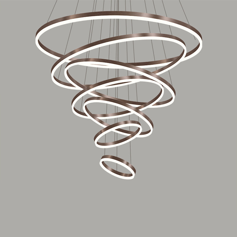 Olverai Tiered Ring LED Chandelier