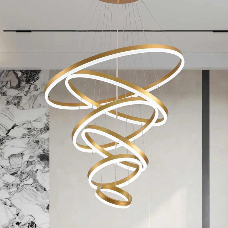 Olverai Tiered Ring LED Chandelier