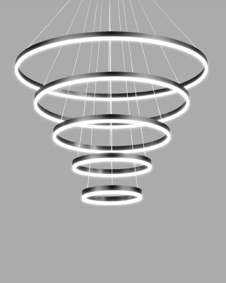 Olverai Tiered Ring LED Chandelier
