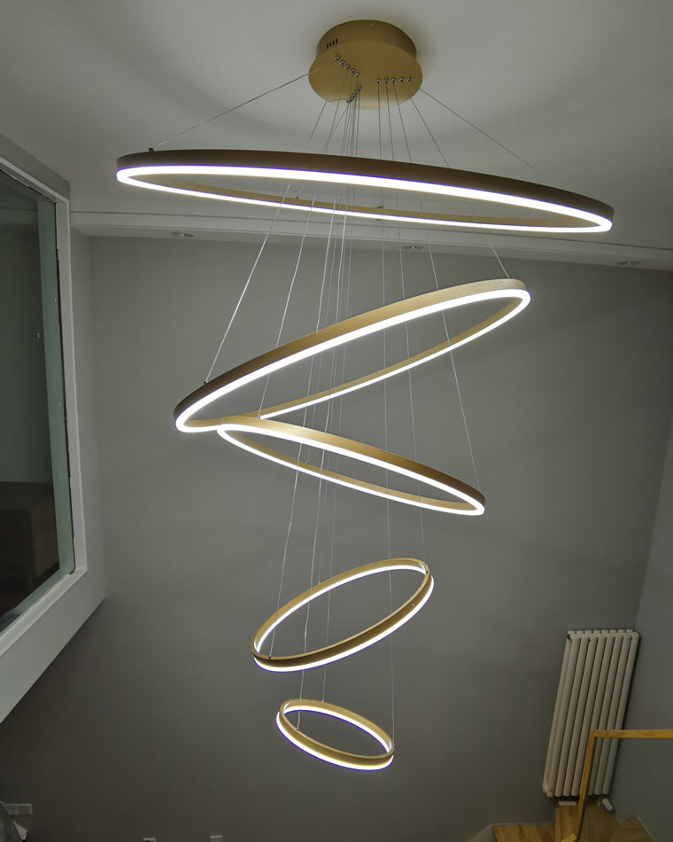 Olverai Tiered Ring LED Chandelier