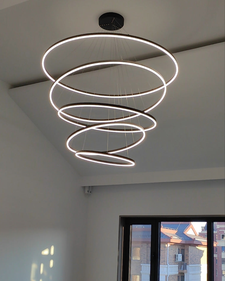 Olverai Tiered Ring LED Chandelier