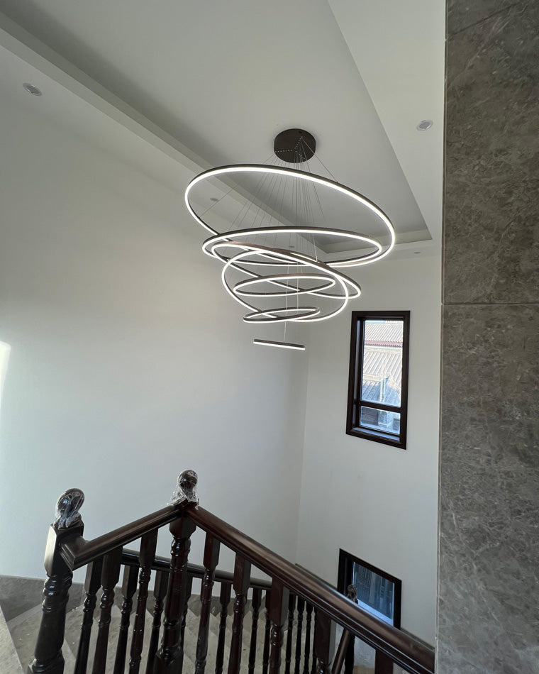 Olverai Tiered Ring LED Chandelier