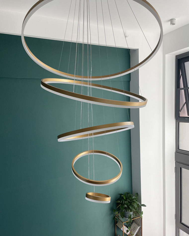 Olverai Tiered Ring LED Chandelier