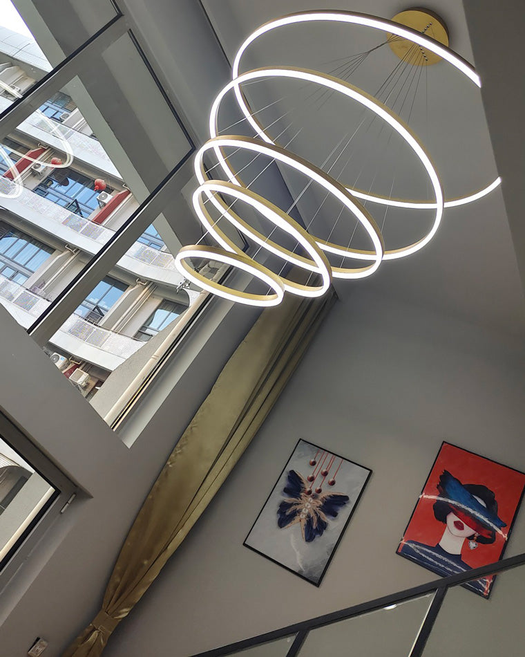 Olverai Tiered Ring LED Chandelier