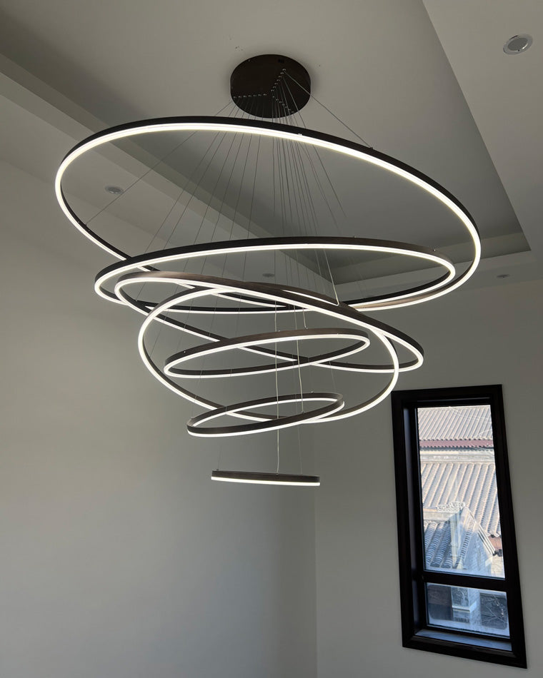 Olverai Tiered Ring LED Chandelier