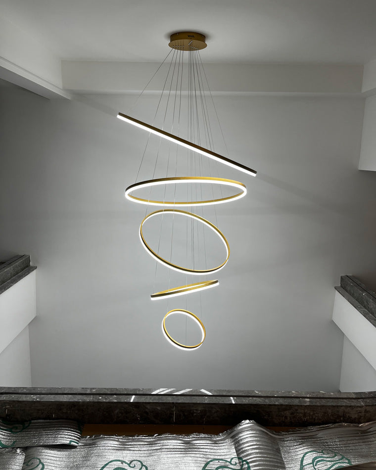 Olverai Tiered Ring LED Chandelier