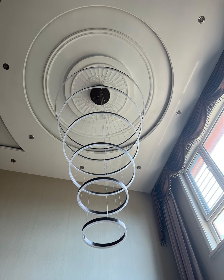 Olverai Tiered Ring LED Chandelier