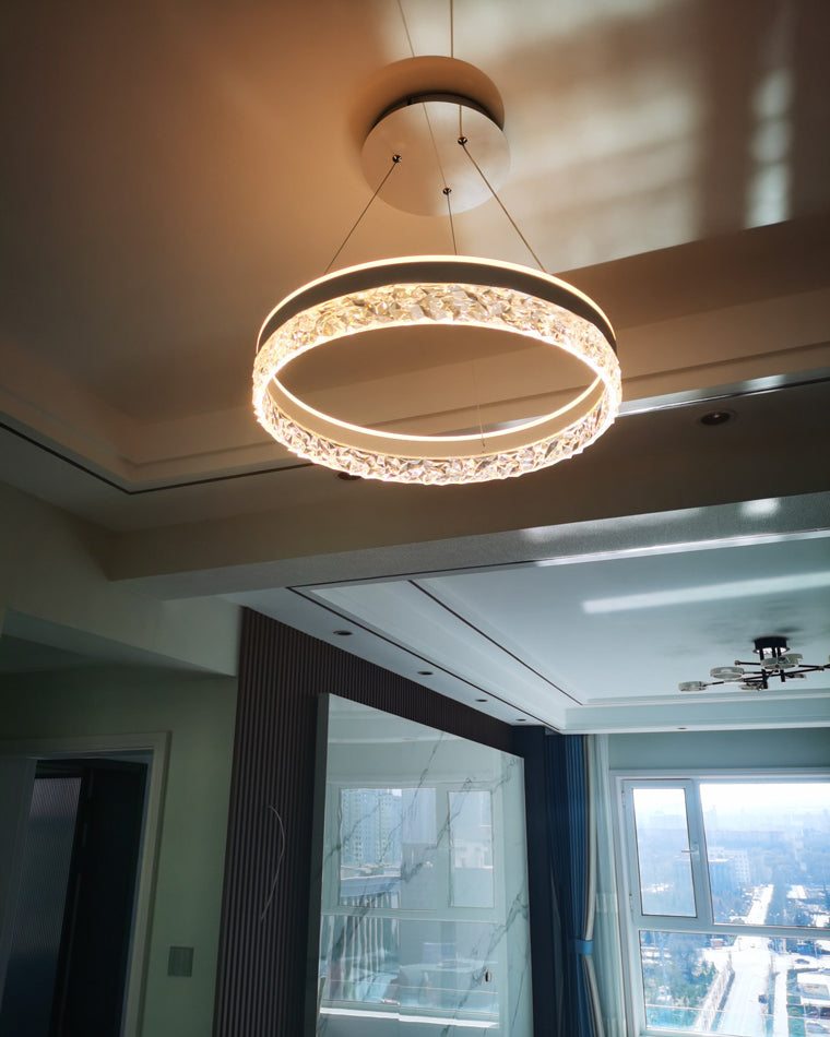 Olverai Acrylic Circular LED Chandelier