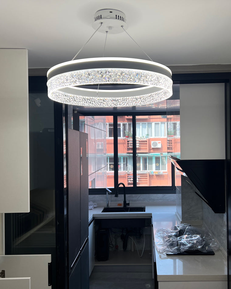 Olverai Acrylic Circular LED Chandelier