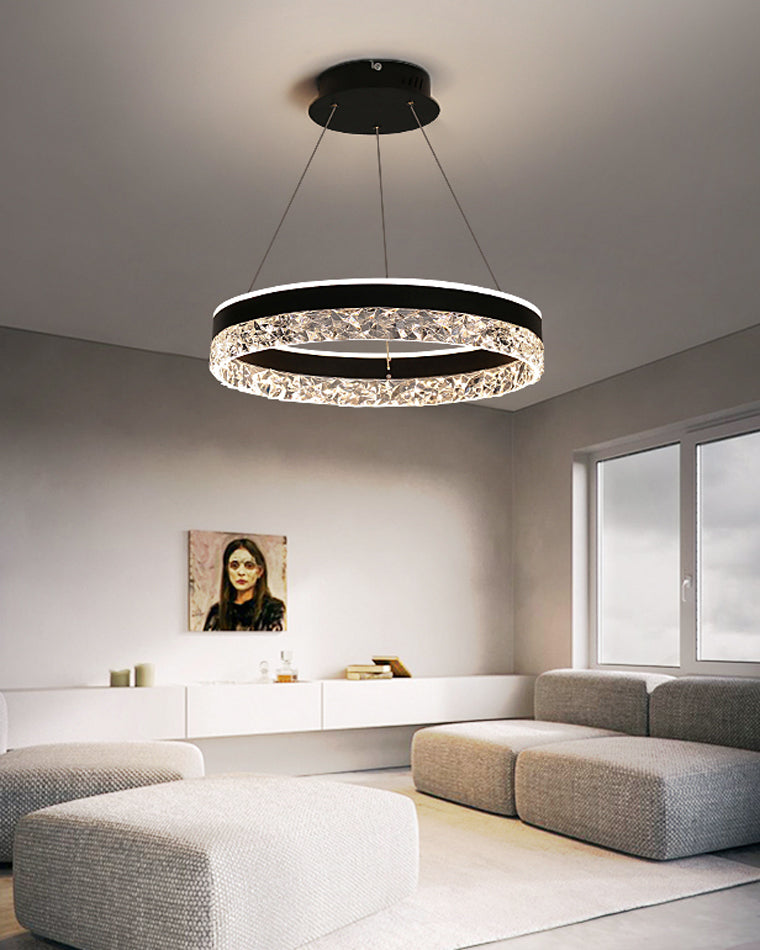 Olverai Acrylic Circular LED Chandelier