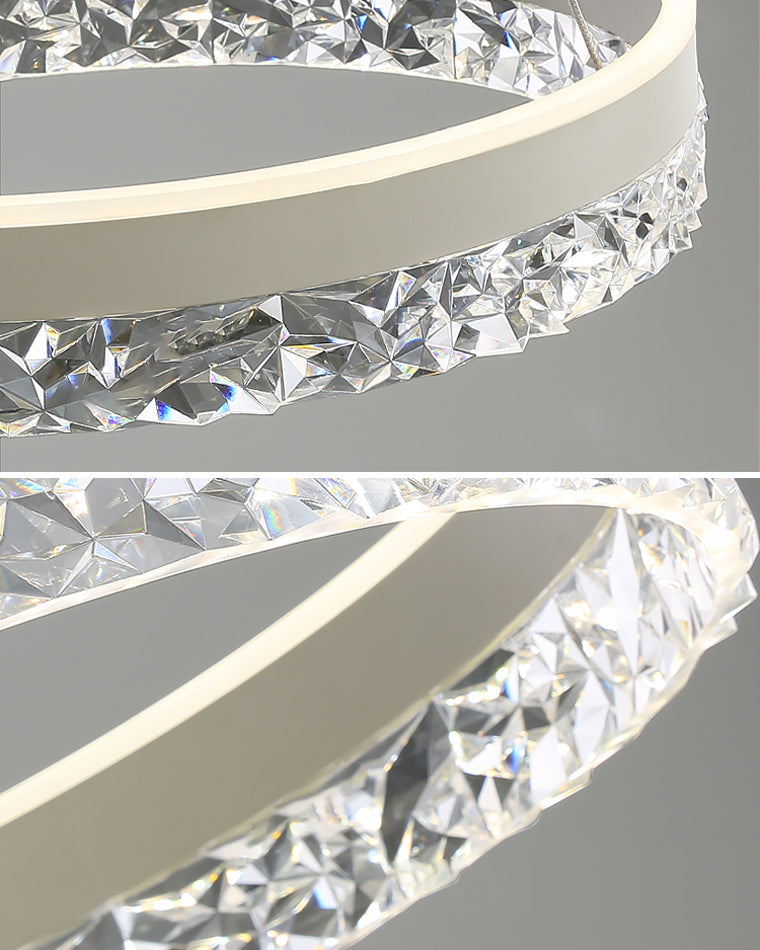 Olverai Acrylic Circular LED Chandelier