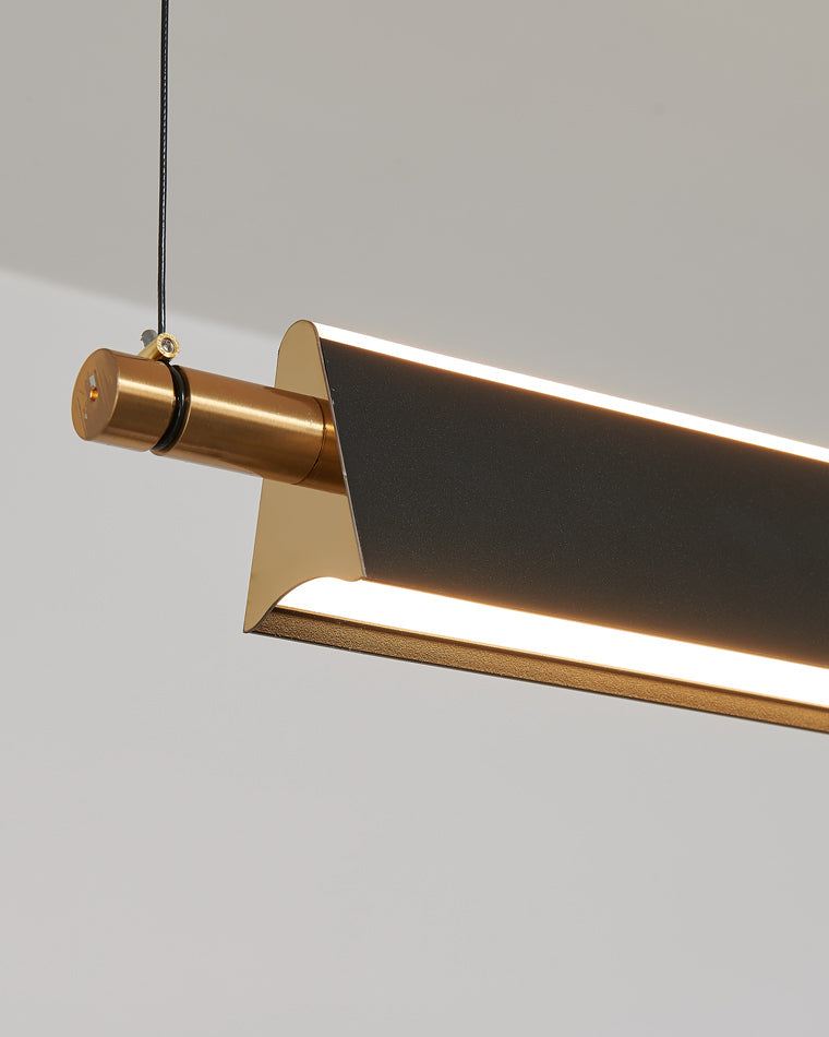 Olverai Black Linear Pendant Light