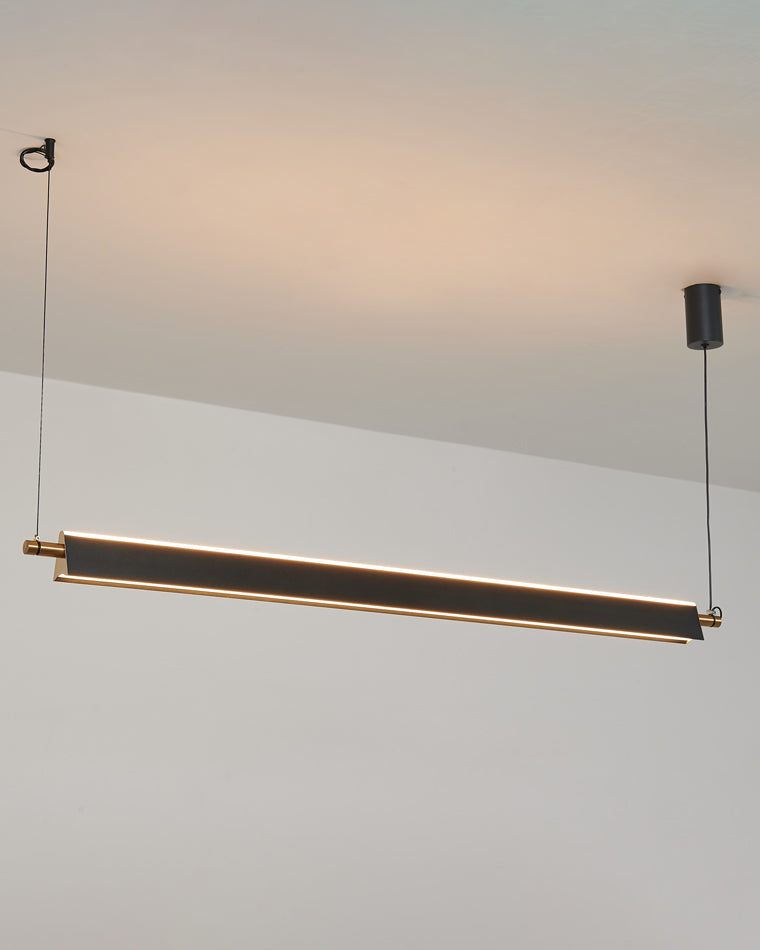 Olverai Black Linear Pendant Light