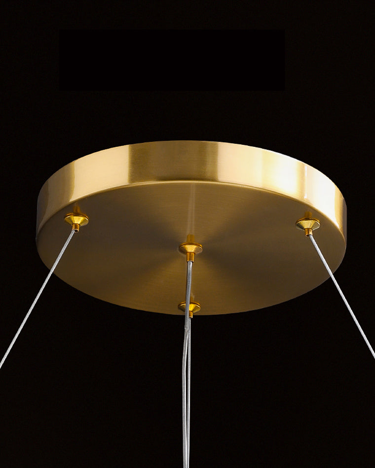 Olverai Smoked Crystal Round Chandelier