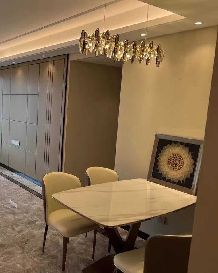 Olverai Smoked Crystal Round Chandelier