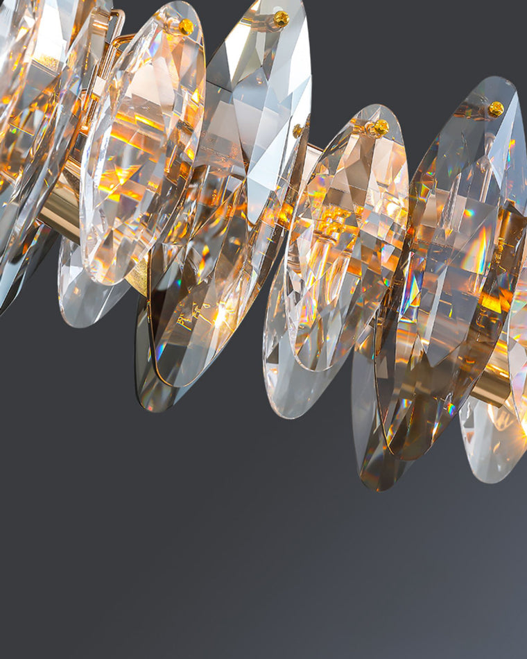 Olverai Smoked Crystal Round Chandelier