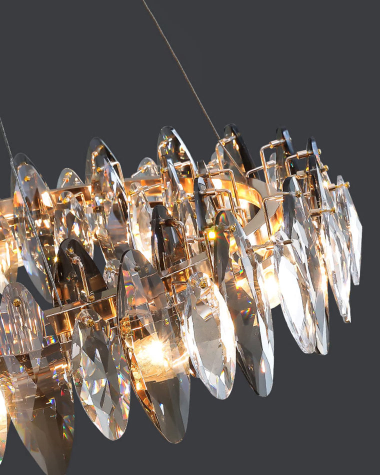 Olverai Smoked Crystal Round Chandelier