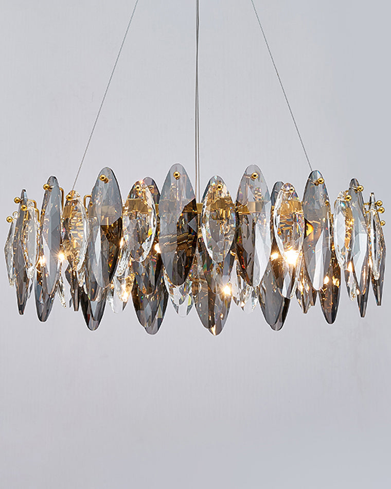 Olverai Smoked Crystal Round Chandelier