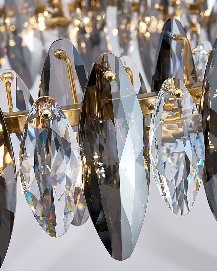Olverai Smoked Crystal Round Chandelier