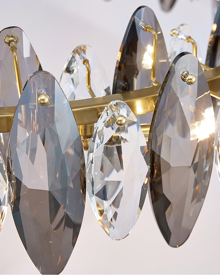 Olverai Smoked Crystal Round Chandelier