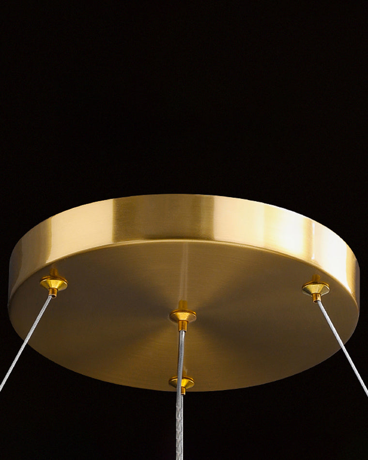 Olverai Smoked Crystal Linear Chandelier