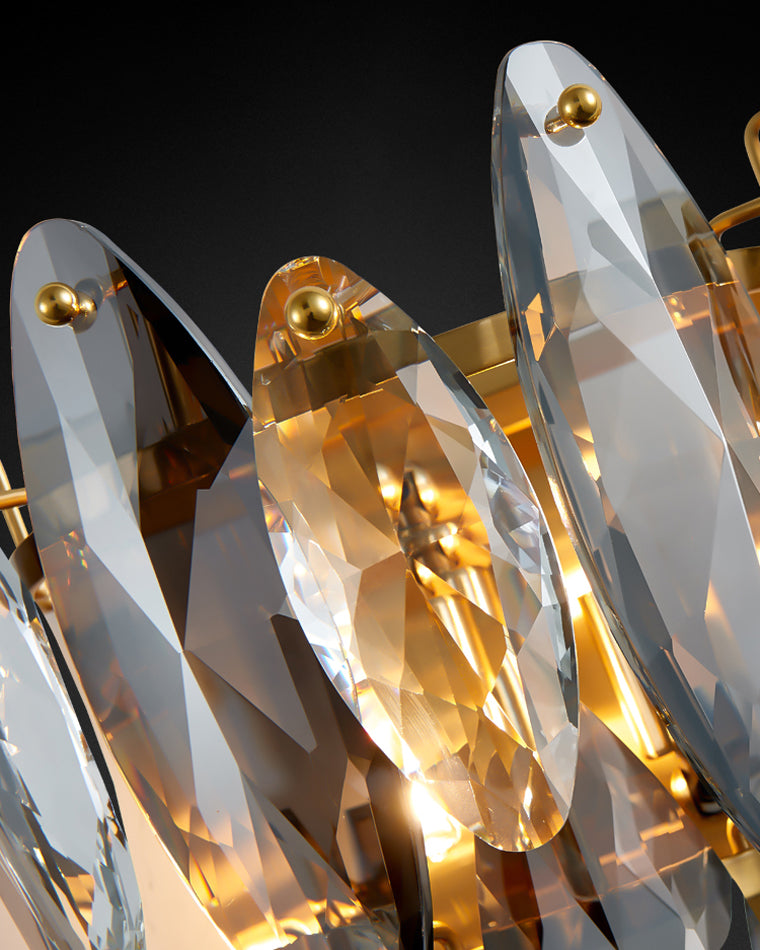 Olverai Smoked Crystal Linear Chandelier