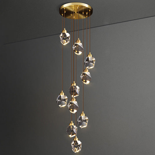 Olverai Rock Crystal Rain Chandelier