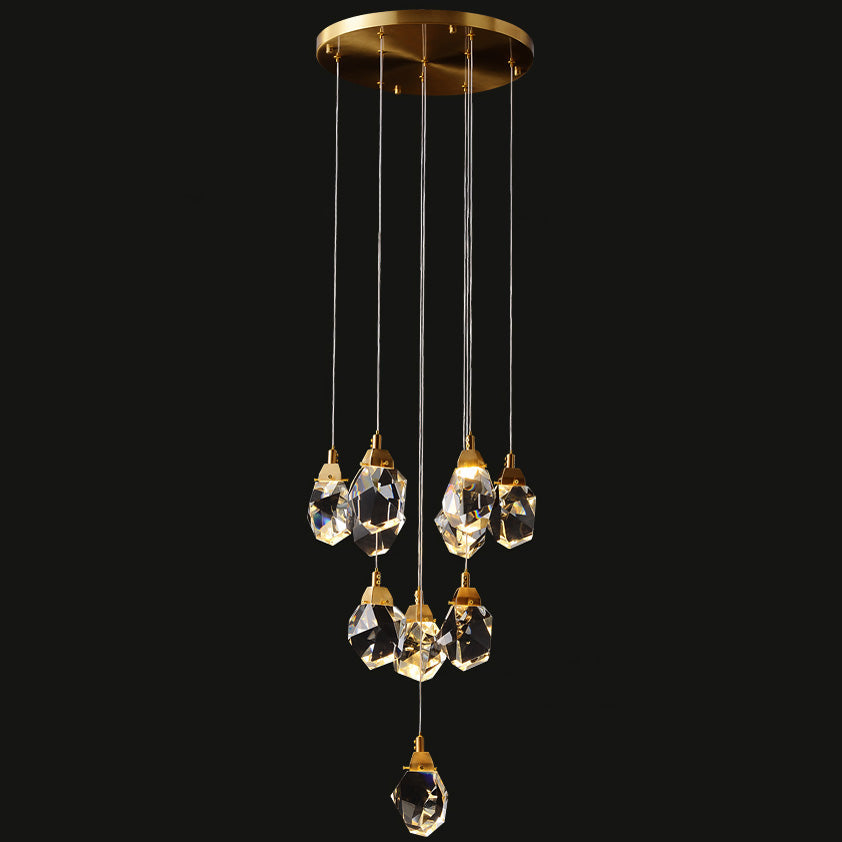 Olverai Rock Crystal Rain Chandelier