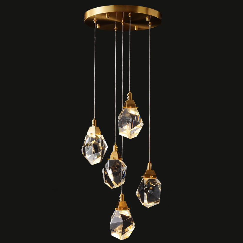 Olverai Rock Crystal Rain Chandelier