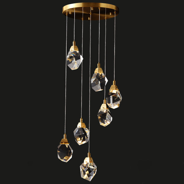 Olverai Rock Crystal Rain Chandelier