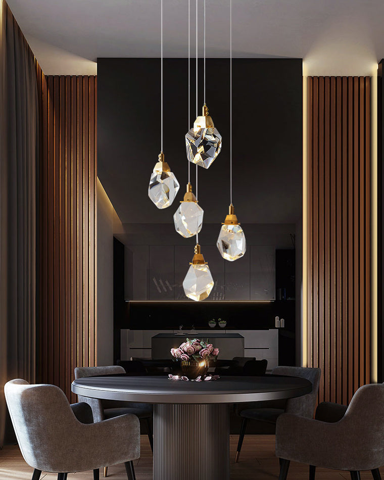 Olverai Rock Crystal Rain Chandelier