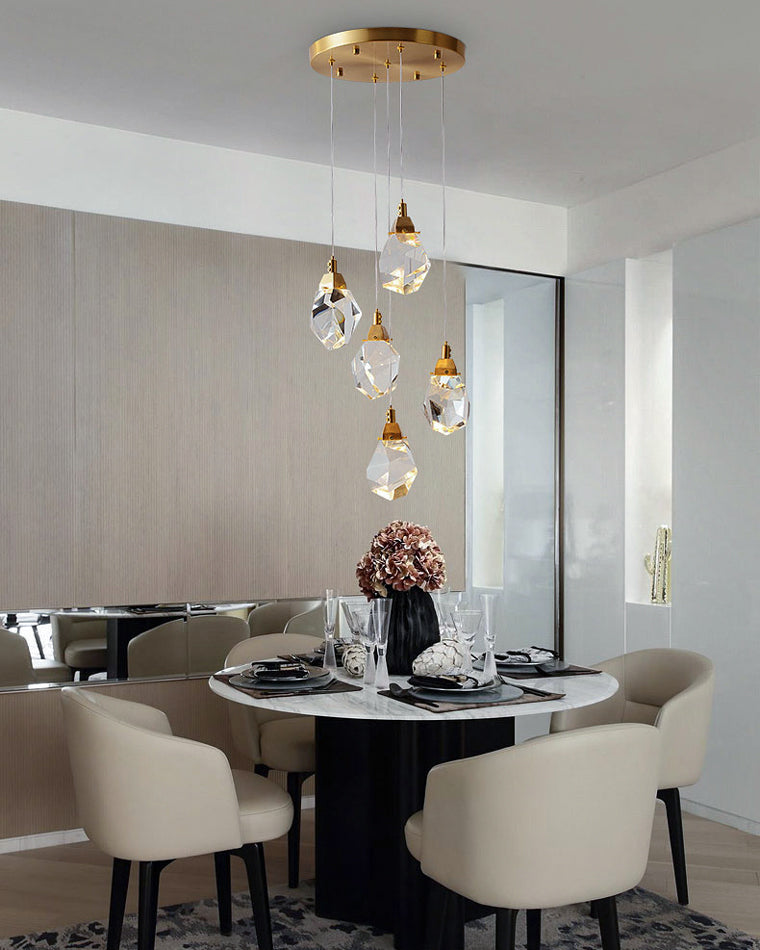 Olverai Rock Crystal Rain Chandelier
