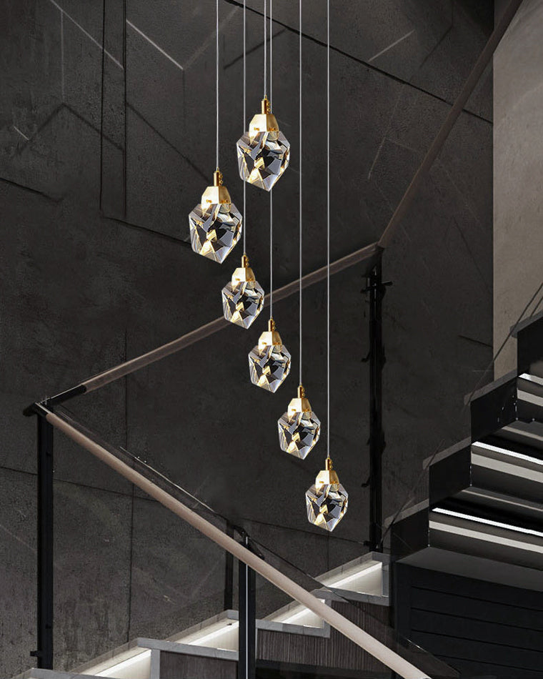 Olverai Rock Crystal Rain Chandelier