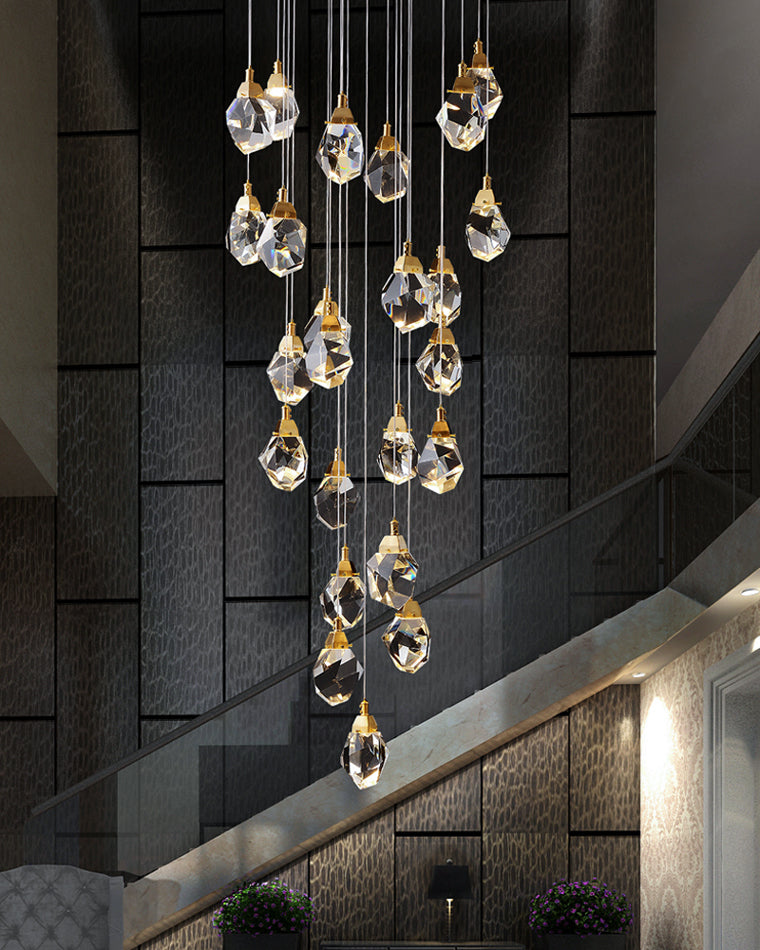 Olverai Rock Crystal Rain Chandelier