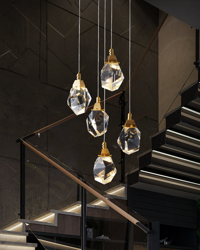 Olverai Rock Crystal Rain Chandelier