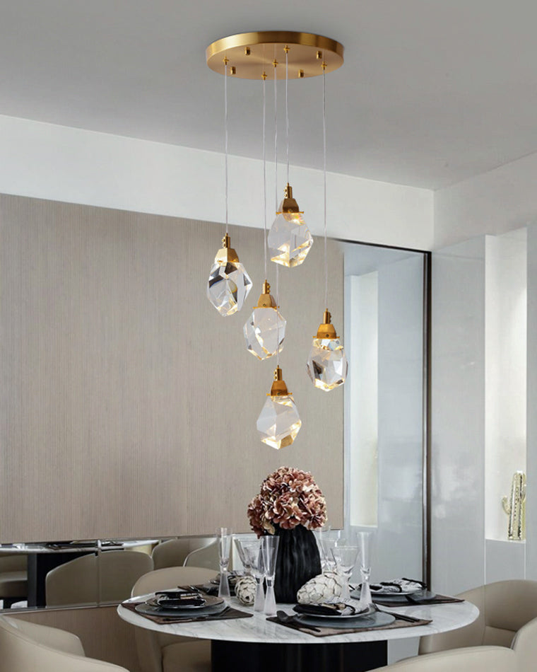 Olverai Rock Crystal Rain Chandelier