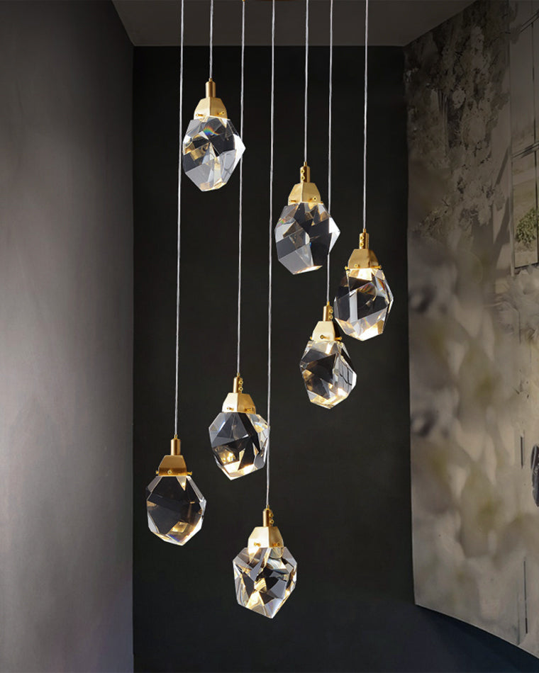 Olverai Rock Crystal Rain Chandelier