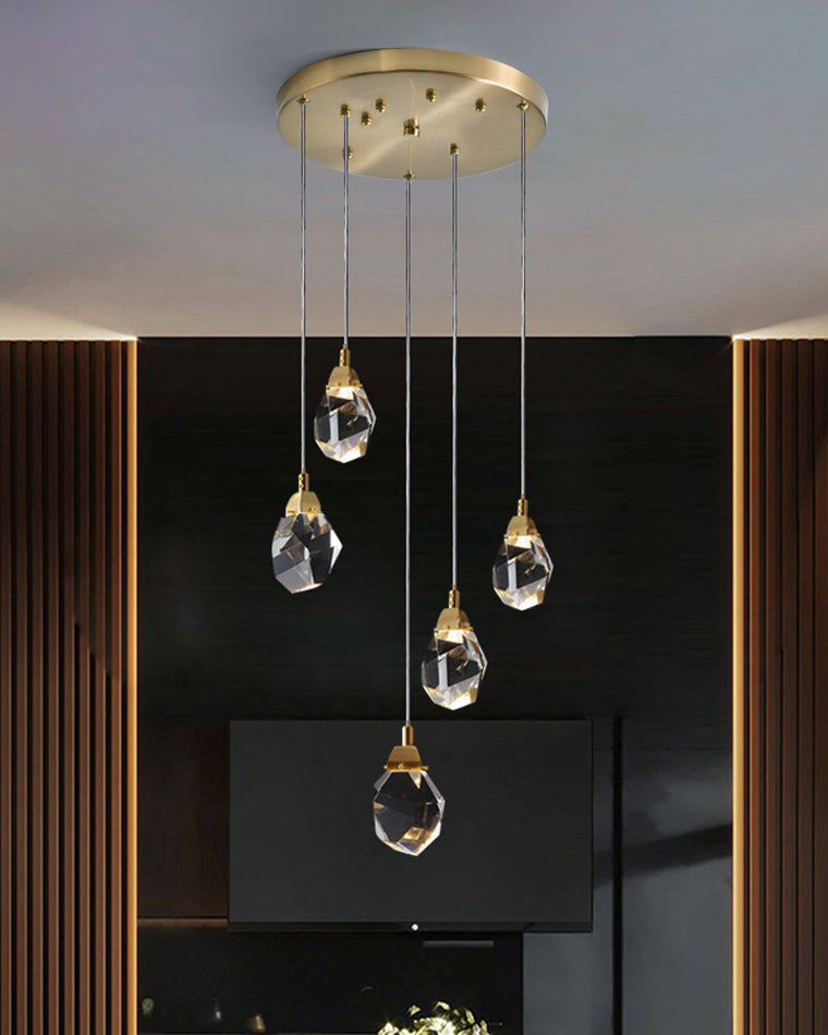 Olverai Rock Crystal Rain Chandelier