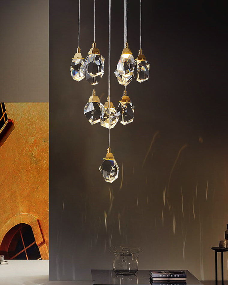 Olverai Rock Crystal Rain Chandelier