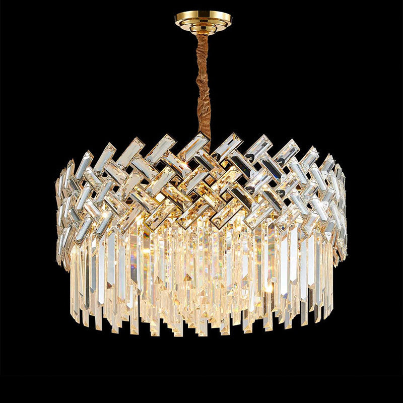 Olverai Shield Crystal Round Chandelier