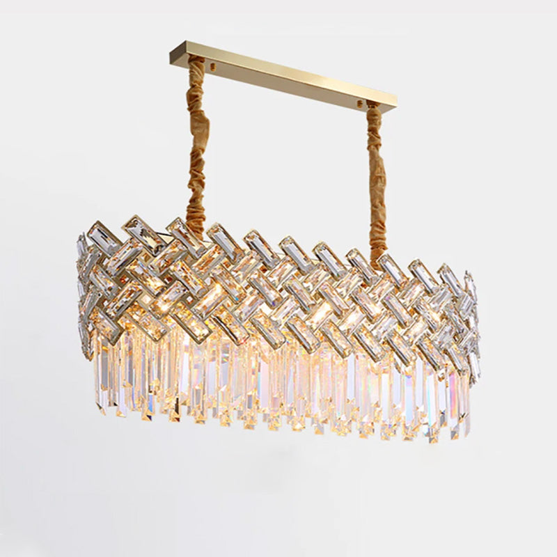 Olverai Shield Crystal Round Chandelier