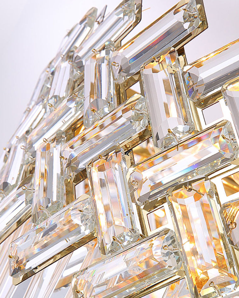 Olverai Shield Crystal Round Chandelier